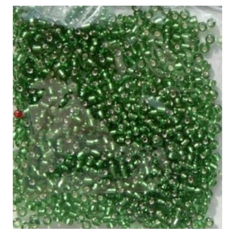 MEYCO DARK GREEN GLASS BEADS - 2.5MM