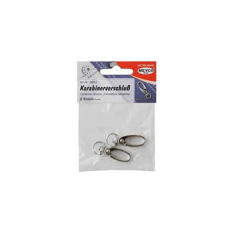 CARABINA CLOSURE 10 X 35 X 7MM SET 2 - SILVER