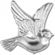 SILVER DECORATION DOVES - 15PCS