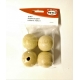 WOODEN BALLS 40MM NATURAL 