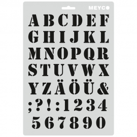 MEYCO STENCIL - SALOON SCRIPT