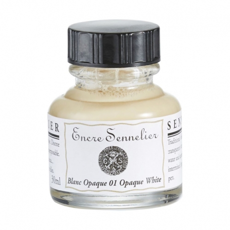 SENNELIER INK 30ML - OPAQUE WHITE