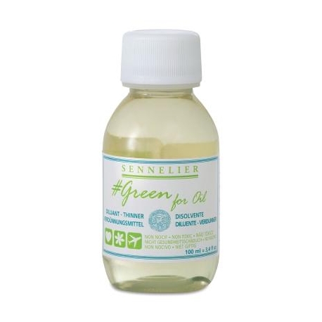 SENNELIER LIQUID MEDIUM 100ML - GREEN FOR OIL