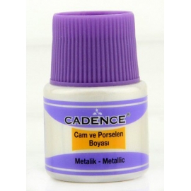 CADENCE GLASS AND CERAMIC METALLIC PAINT 45ML - PEARL