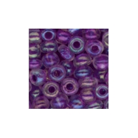 MEYCO LILAC IRIDESCENT GLASS BEADS - 2.5MM - 20G 