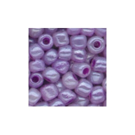 MEYCO PEARL LILAC GLASS BEADS - 2.5MM - 20G 