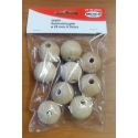 WOODEN BALLS 40MM NATURAL 