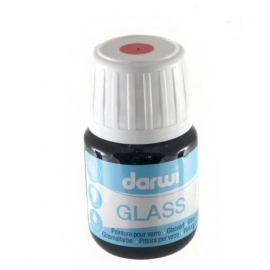 DARWI GLASS PAINT 30ML - CARMINE RED