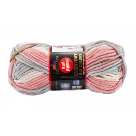 EVERYDAY BIG COLOURS YARN 100GRM - PINK/WHITE/BROWN