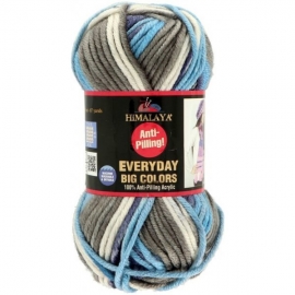 EVERYDAY BIG COLORS YARN - LT. BLUE/CREAM/GREY