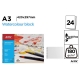 AQUARELLE PAD A3 24 PAGES 180GRS