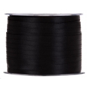 SATIN RIBBON 3MM - BLACK BY THE METER