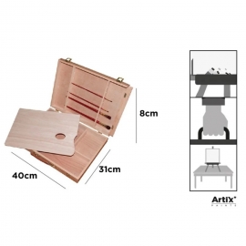 PORTABLE BOX WOODEN EASEL