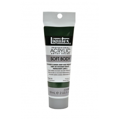 SOFT BODY ACRYLIC PAINT - HOOKER'S GREEN DEEP HUE PERMANENT