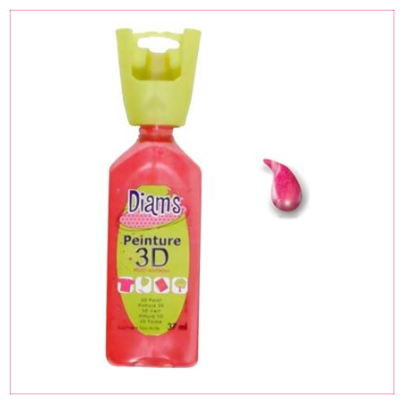 DIAMS 3D - PEARL - CERISE