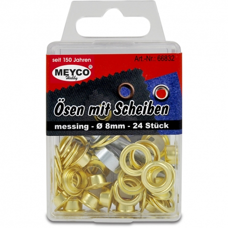 Meyco - Gold Eyelets - 8mm