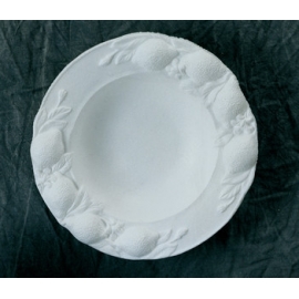 Polystyrene  - Plate w/Fruit