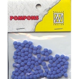 Pom Poms 3mm - Light Blue