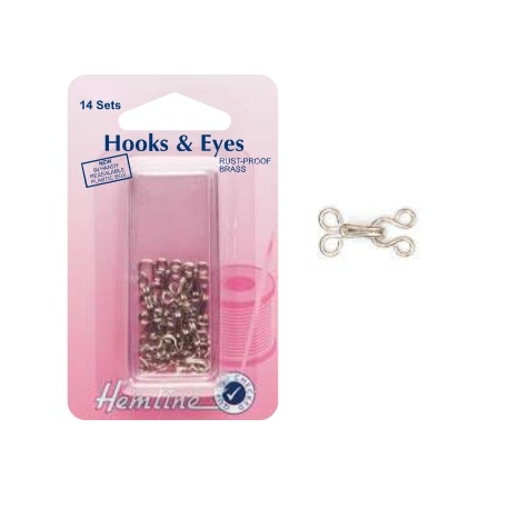 Hemline - Hooks & Eyes - Size 1