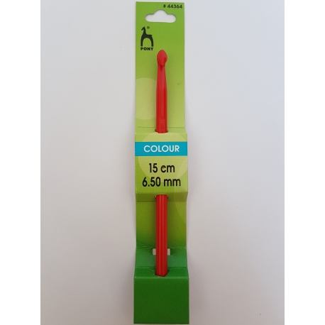 CROCHET HOOK WITH PLASTIC HANDLE 0.6MM X 14CM