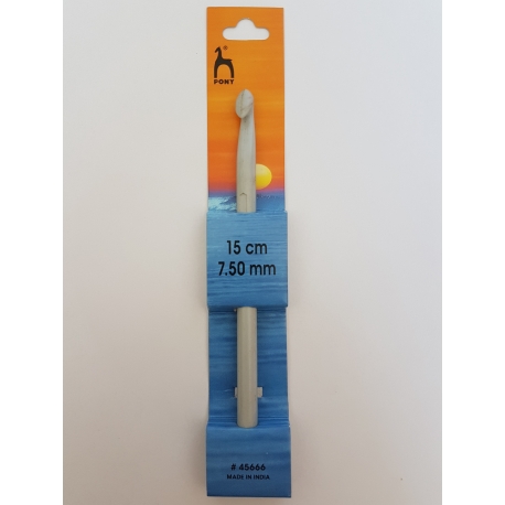 CROCHET HOOK WITH PLASTIC HANDLE 0.6MM X 14CM