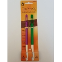 CROCHET HOOK WITH PLASTIC HANDLE 0.6MM X 14CM