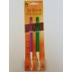 CROCHET HOOK WITH PLASTIC HANDLE 0.6MM X 14CM