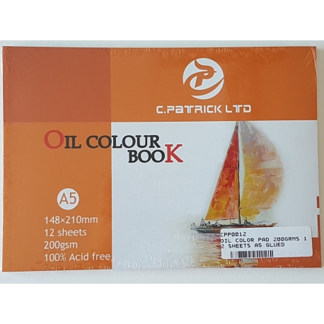 A5 OIL COLOR PAD 200GRMS, 12 SHEETS 