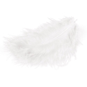 MARABOU FEATHERS - WHITE 