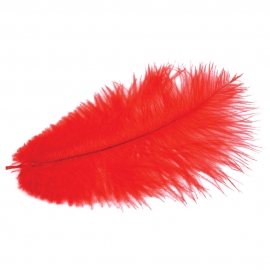 OSTRICH FEATHERS - RED