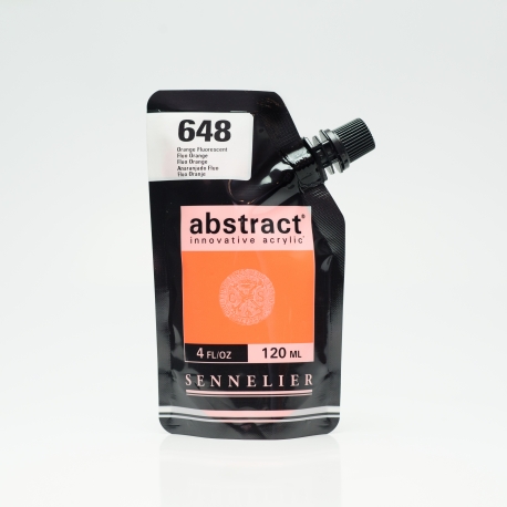 SENNELIER ABSTRACT ACRYLIC 120ML - FLUO ORANGE 