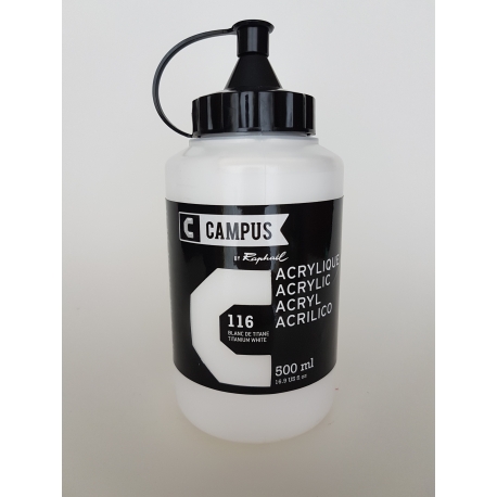 CAMPUS ACRYLIC 500ML - TITANIUM WHITE